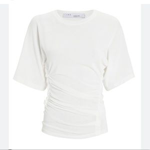 NWOT IRO ROUCHED WHITE TEE Size Medium